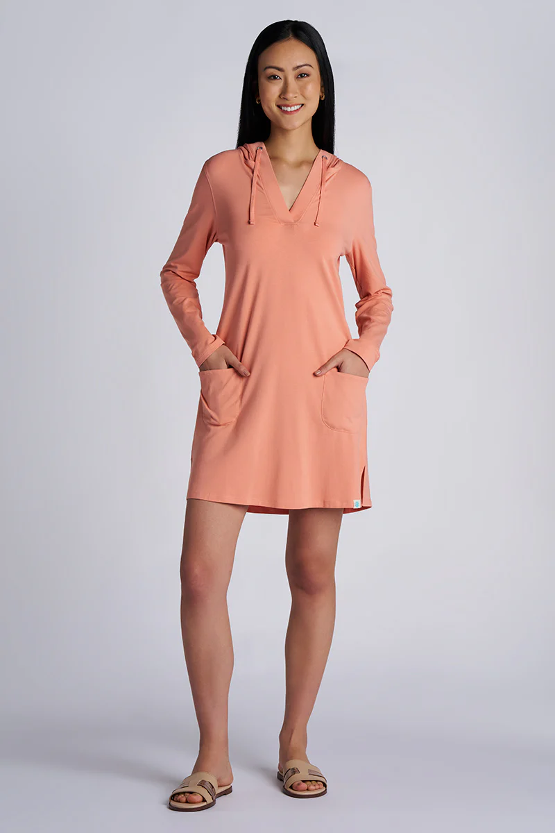 Women's Catalina Cover-Up Dress with Pockets | Soft Blush - Image 2