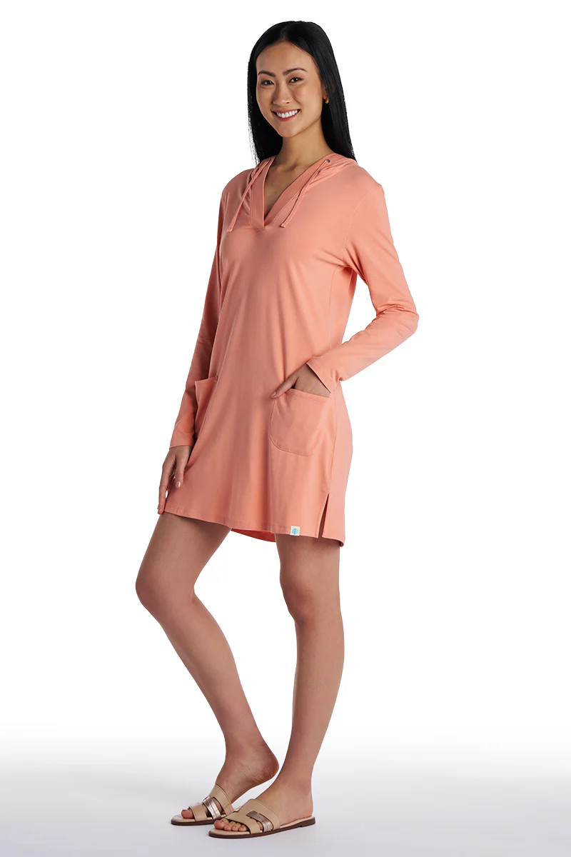 Women's Catalina Cover-Up Dress with Pockets | Soft Blush - Image 3