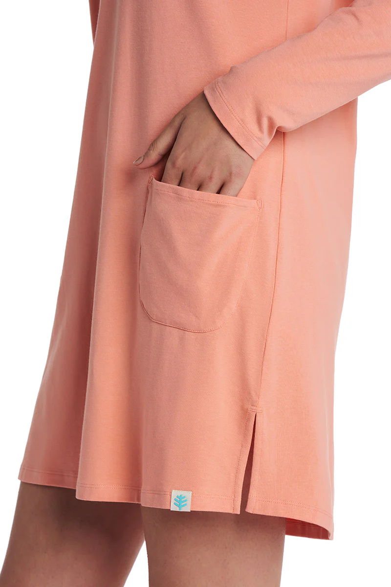 Women's Catalina Cover-Up Dress with Pockets | Soft Blush - Image 5