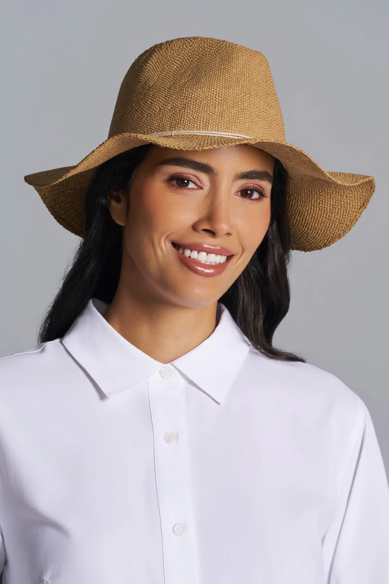 Women's Isla Hand Woven Fedora | Toast