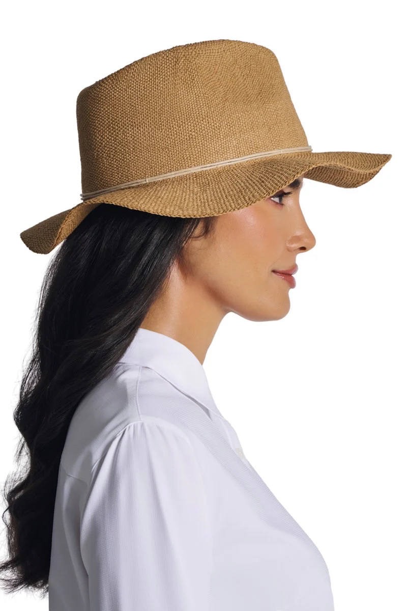 Women's Isla Hand Woven Fedora | Toast - Image 4