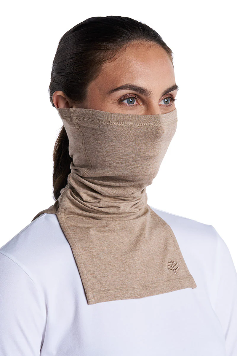 Key West Sun Neck Gaiter | Dark Taupe Heather - Image 3