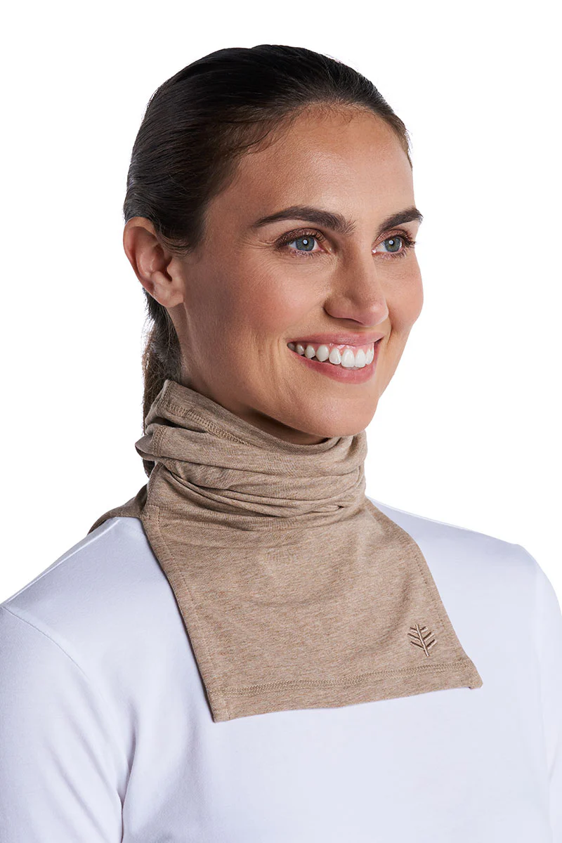 Key West Sun Neck Gaiter | Dark Taupe Heather - Image 4