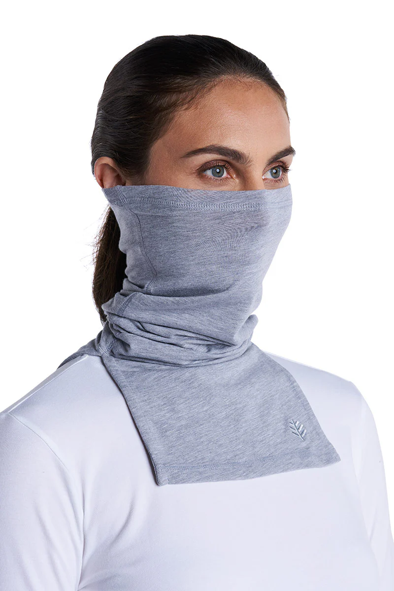 Key West Sun Neck Gaiter | Grey Heather - Image 3
