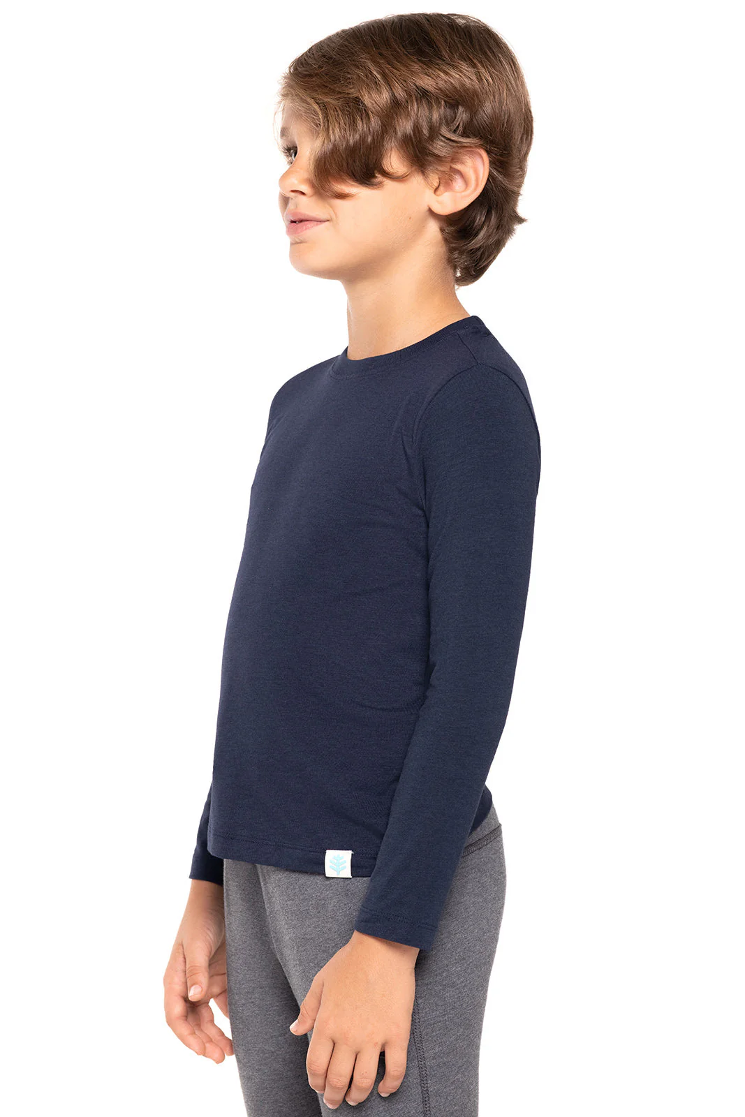 Kid's Coco Plum Everyday Long Sleeve T-Shirt | Navy - Image 3