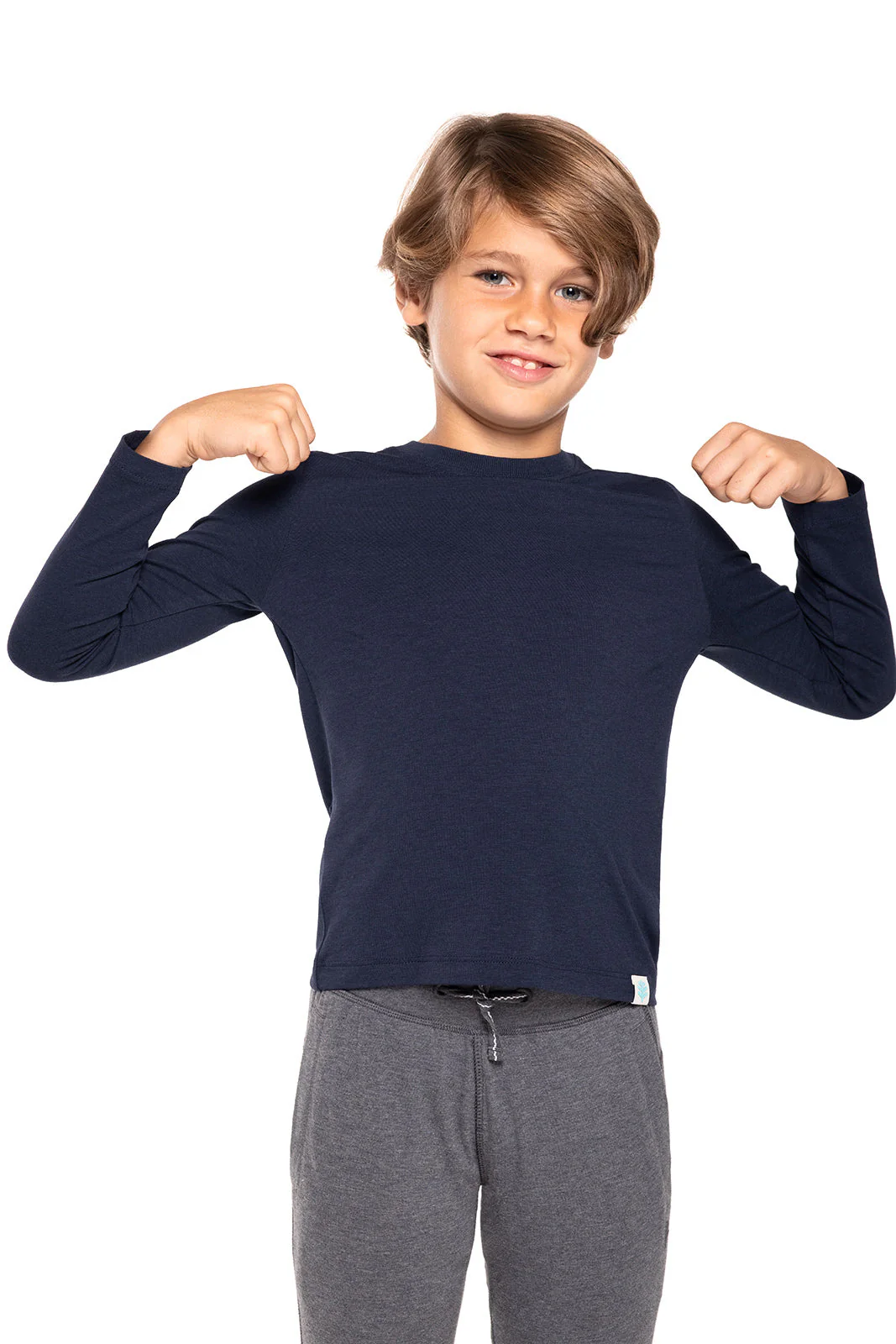 Kid's Coco Plum Everyday Long Sleeve T-Shirt | Navy - Image 5