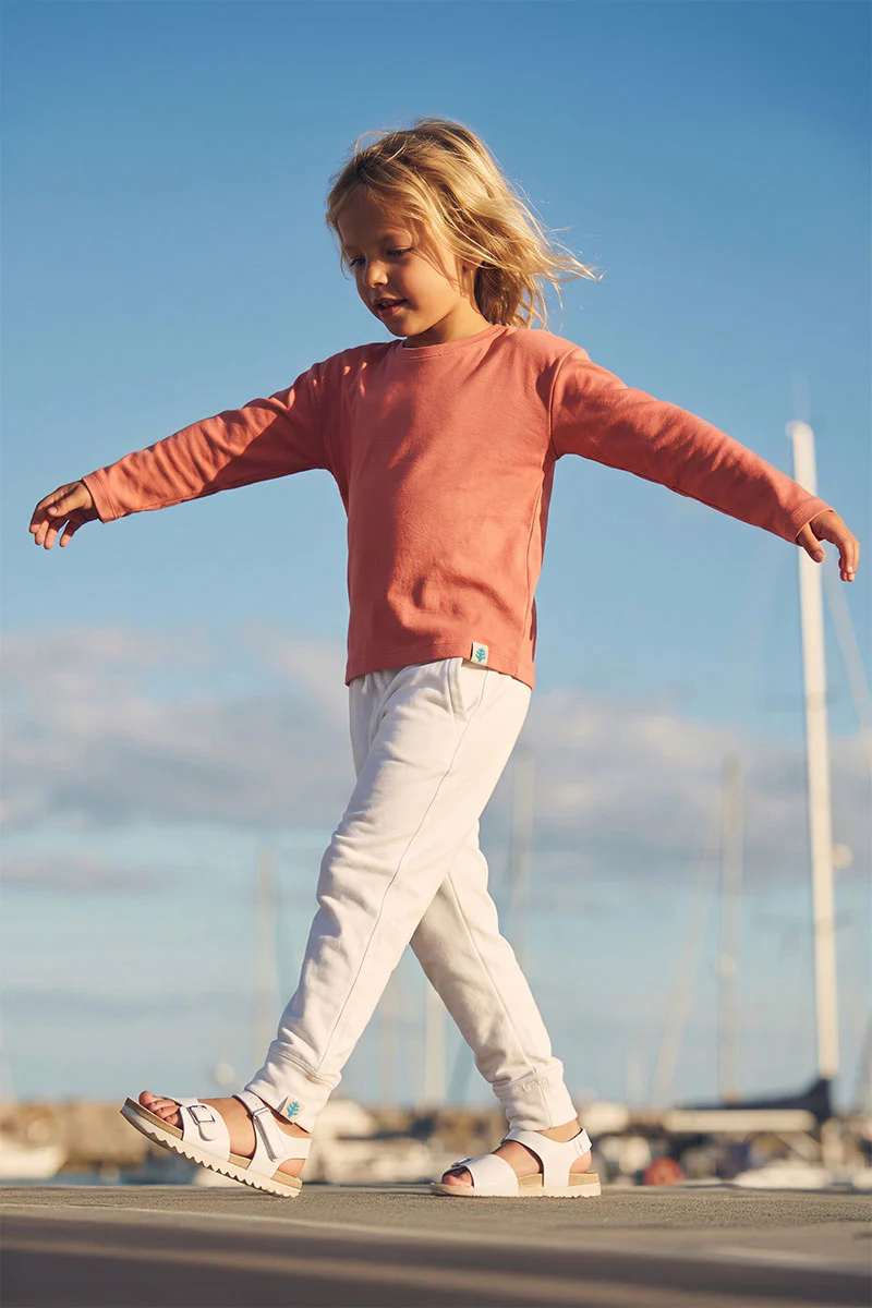 Kid's Coco Plum Everyday Long Sleeve T-Shirt | Soft Blush - Image 2