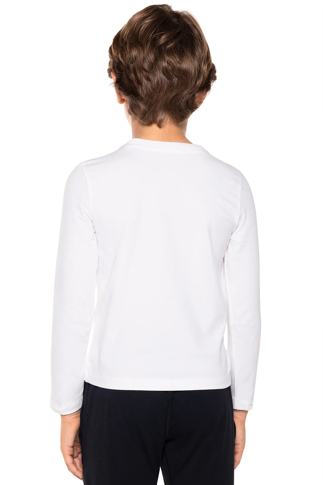 Kid's Coco Plum Everyday Long Sleeve T-Shirt | White - Image 4