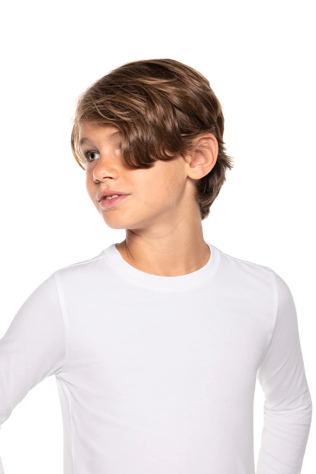 Kid's Coco Plum Everyday Long Sleeve T-Shirt | White - Image 6