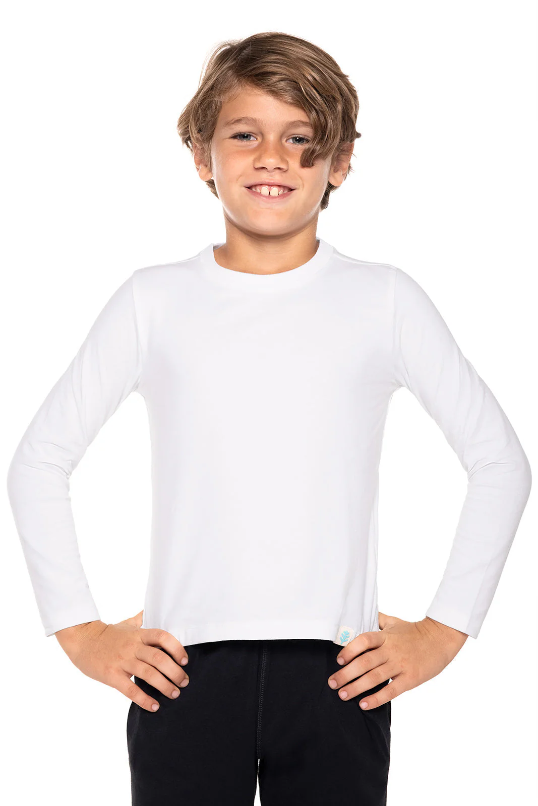Kid's Coco Plum Everyday Long Sleeve T-Shirt | White - Image 7