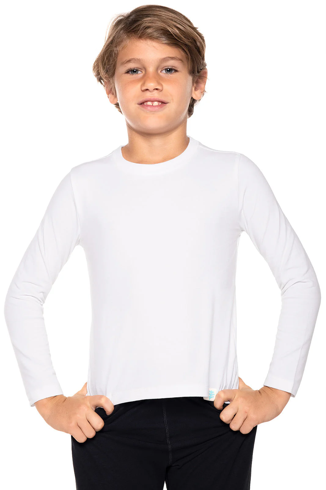 Kid's Coco Plum Everyday Long Sleeve T-Shirt | White - Image 8