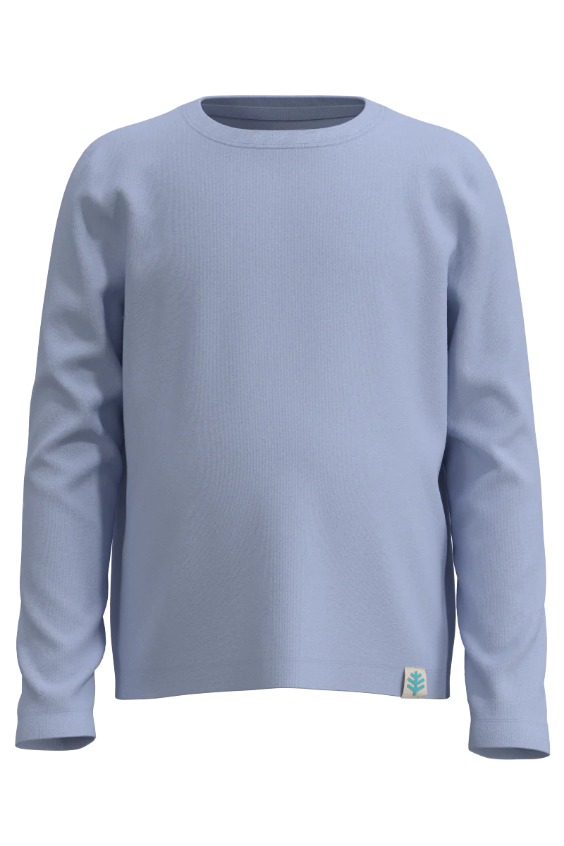 Kid's Coco Plum Everyday Long Sleeve T-Shirt | Periwinkle - Image 3
