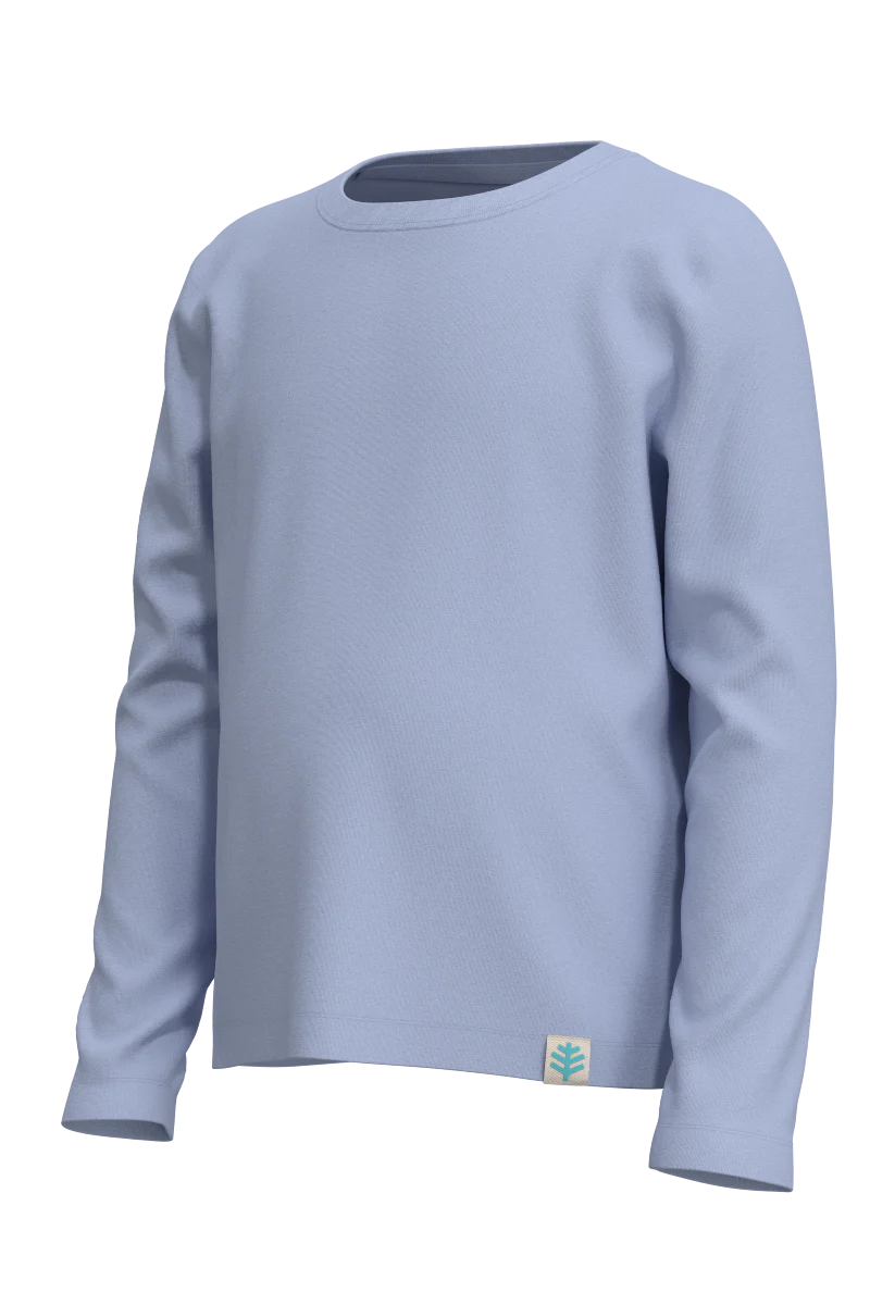 Kid's Coco Plum Everyday Long Sleeve T-Shirt | Periwinkle - Image 5