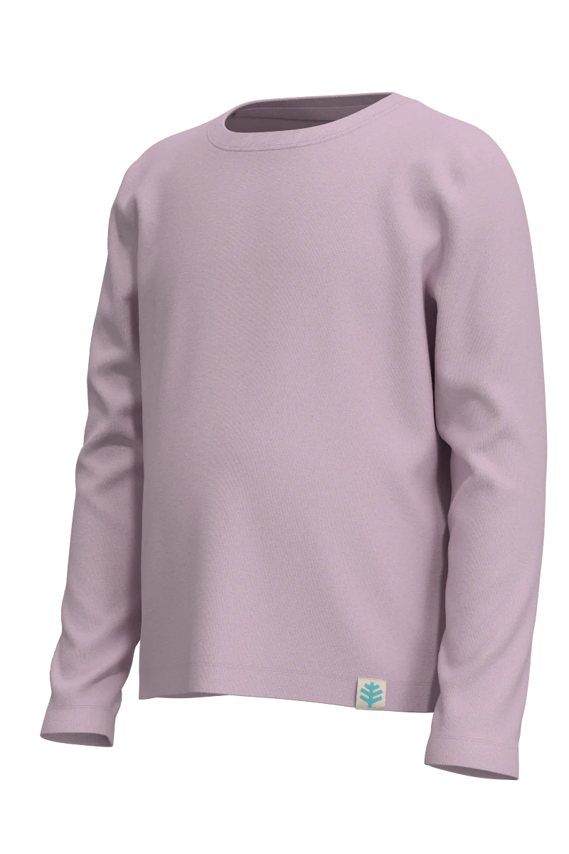 Kid's Coco Plum Everyday Long Sleeve T-Shirt | Powder - Image 4