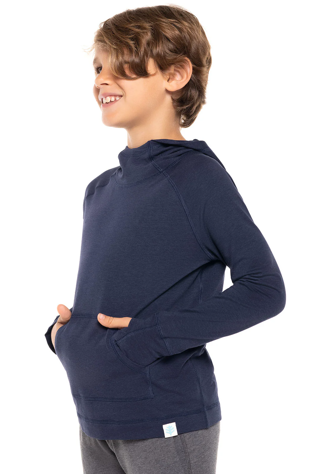 Kid's LumaLeo Hoodie | Navy - Image 4