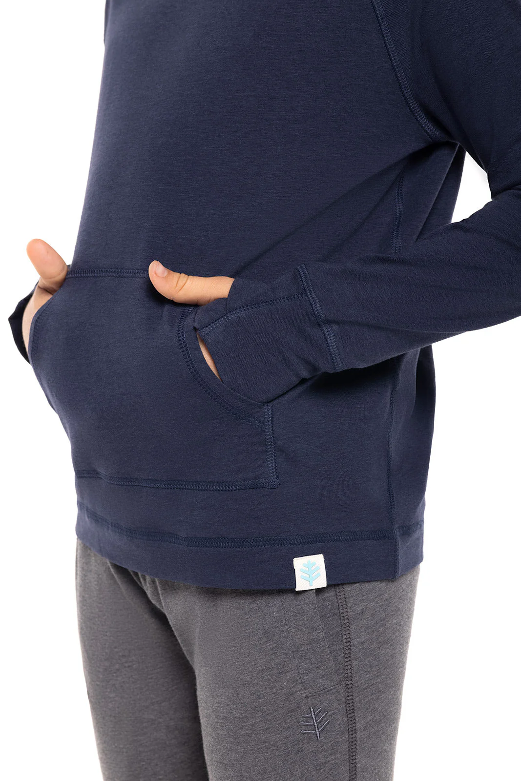 Kid's LumaLeo Hoodie | Navy - Image 5