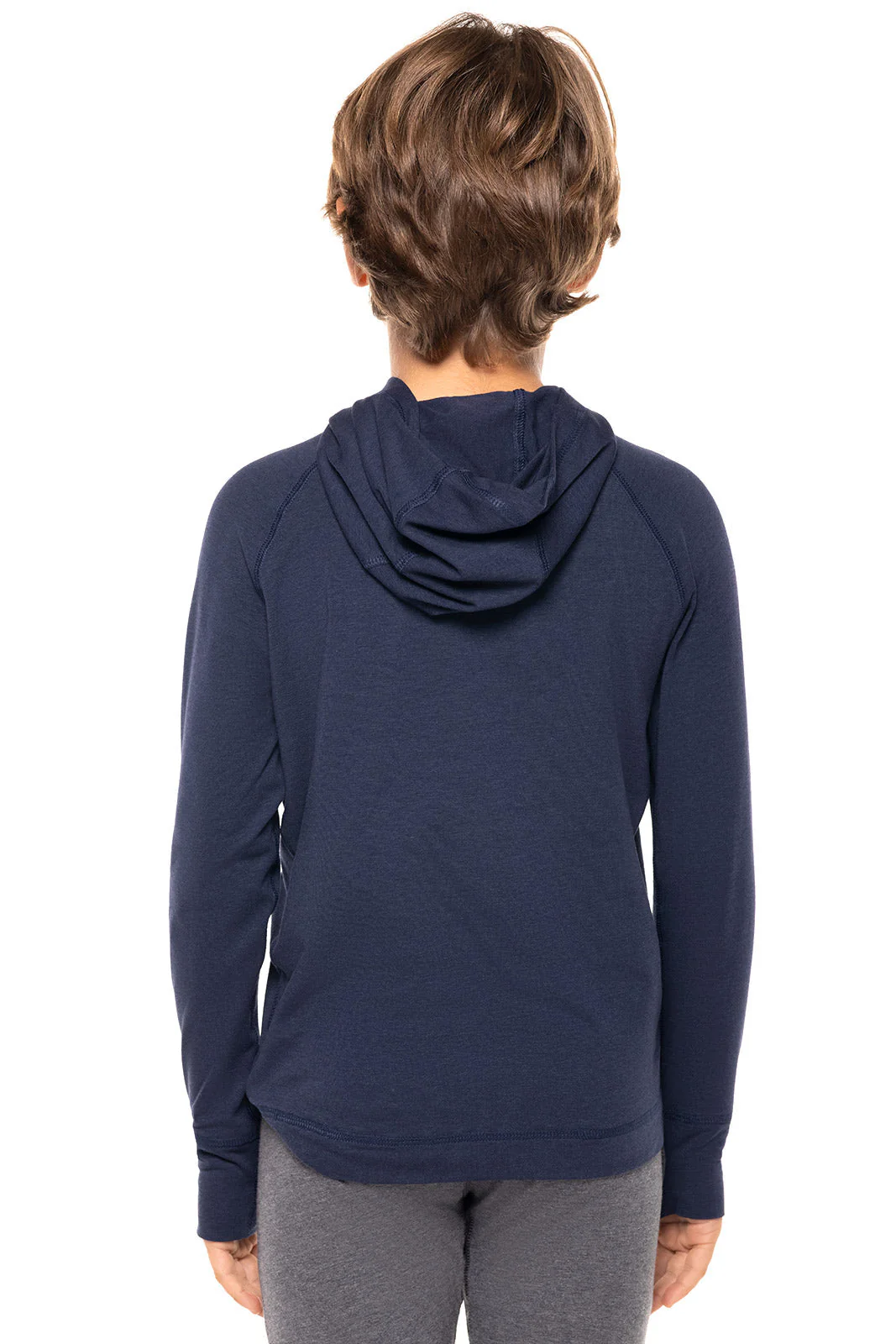 Kid's LumaLeo Hoodie | Navy - Image 6