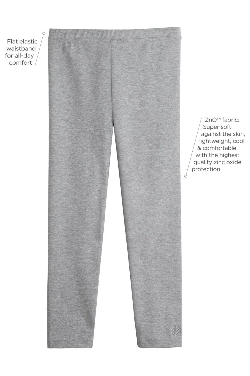 Kid's Monterey Summer Leggings | Grey Heather - Image 7