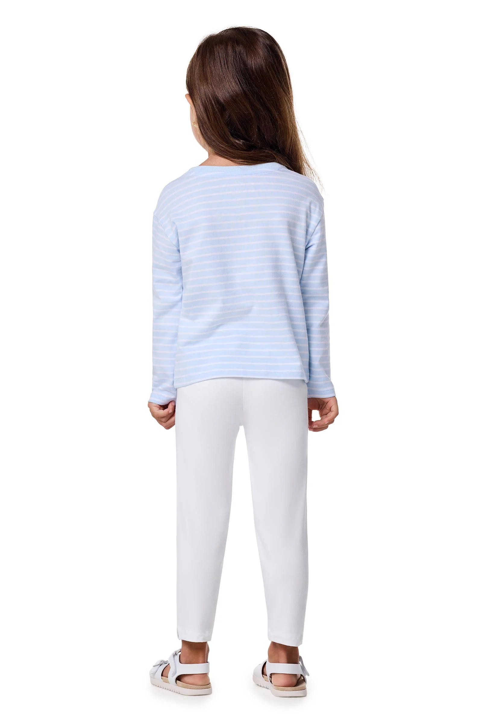 Kid's Monterey Summer Leggings | White - Image 3