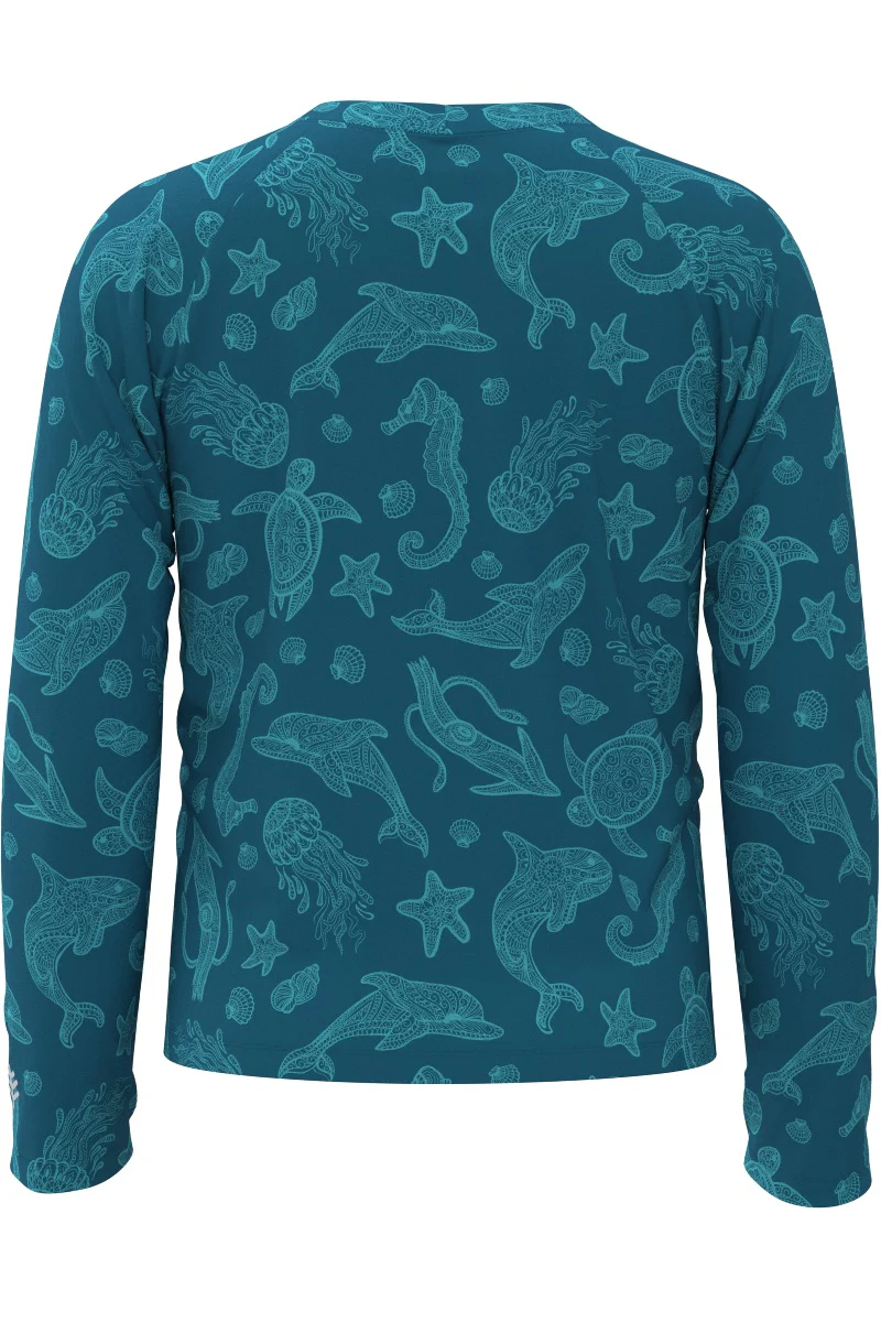 Kid's Sandshark Long Sleeve Surf Shirt | Bluejay Ocean Animals - Image 3