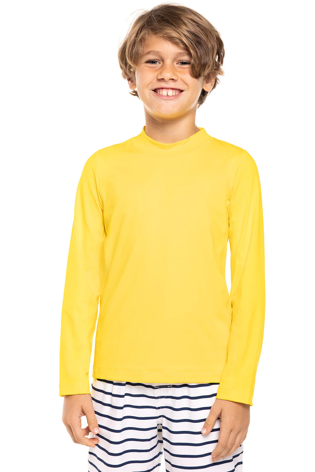 Kid's Sandshark Long Sleeve Surf Shirt | Bold Yellow - Image 6