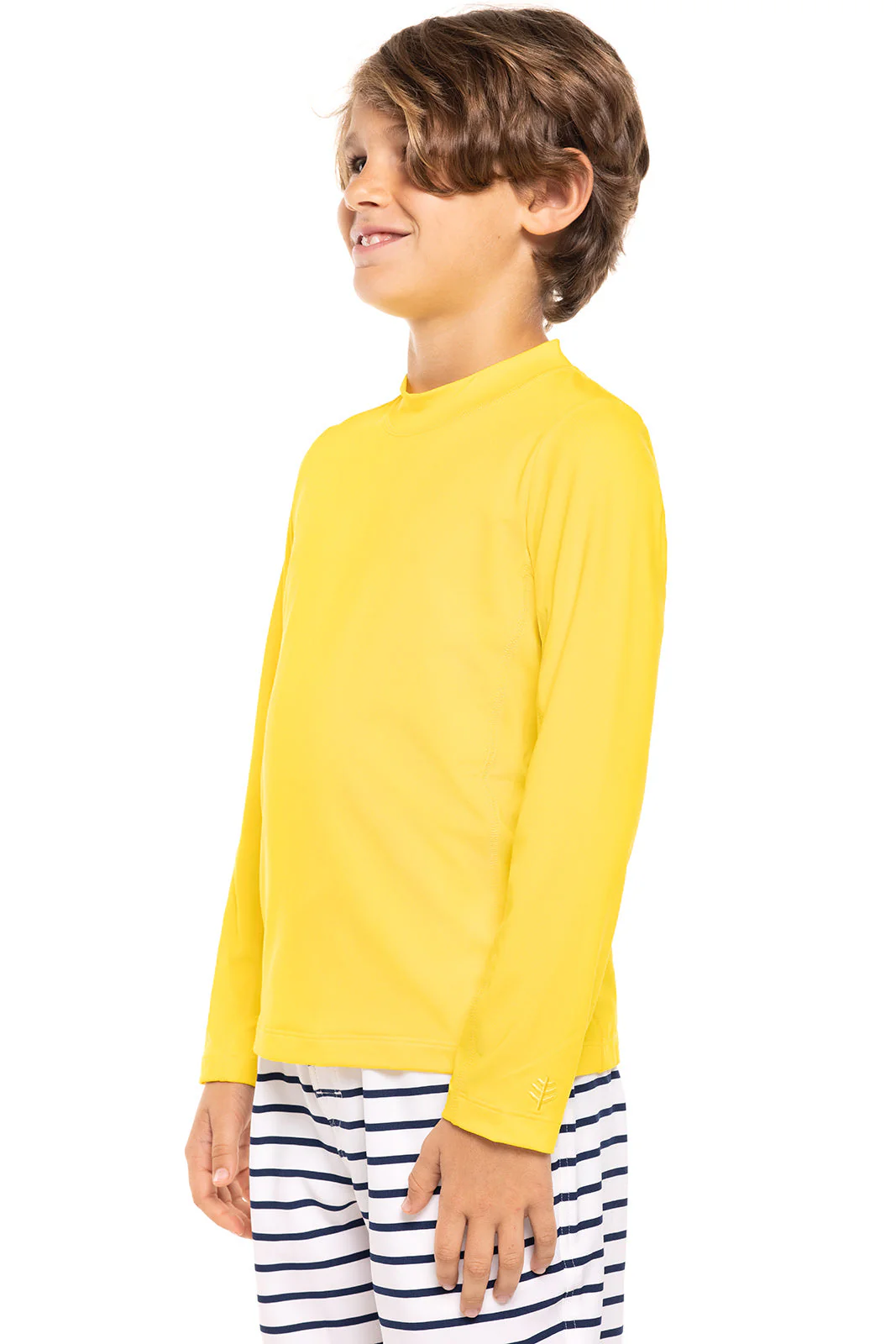 Kid's Sandshark Long Sleeve Surf Shirt | Bold Yellow - Image 7