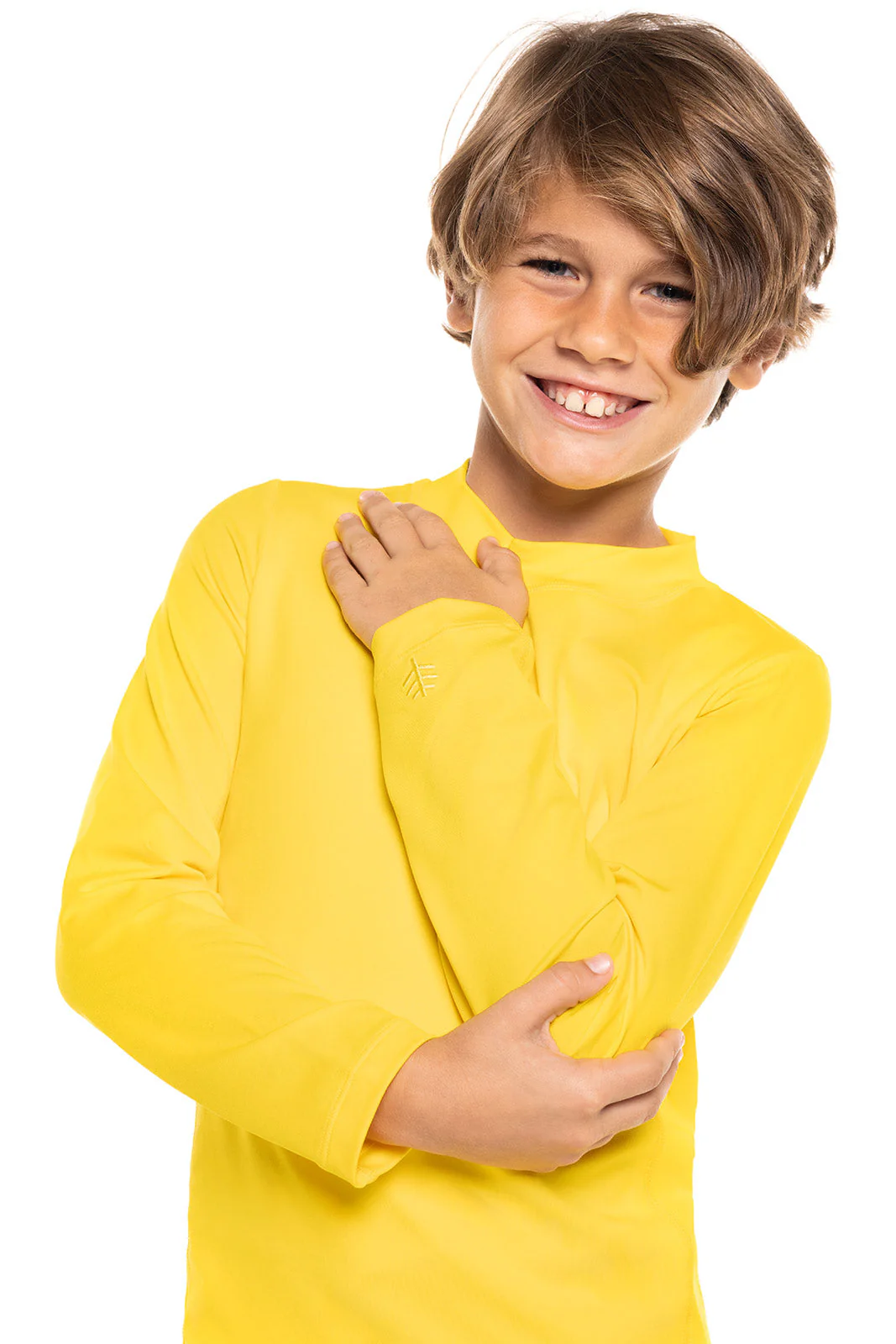 Kid's Sandshark Long Sleeve Surf Shirt | Bold Yellow - Image 8