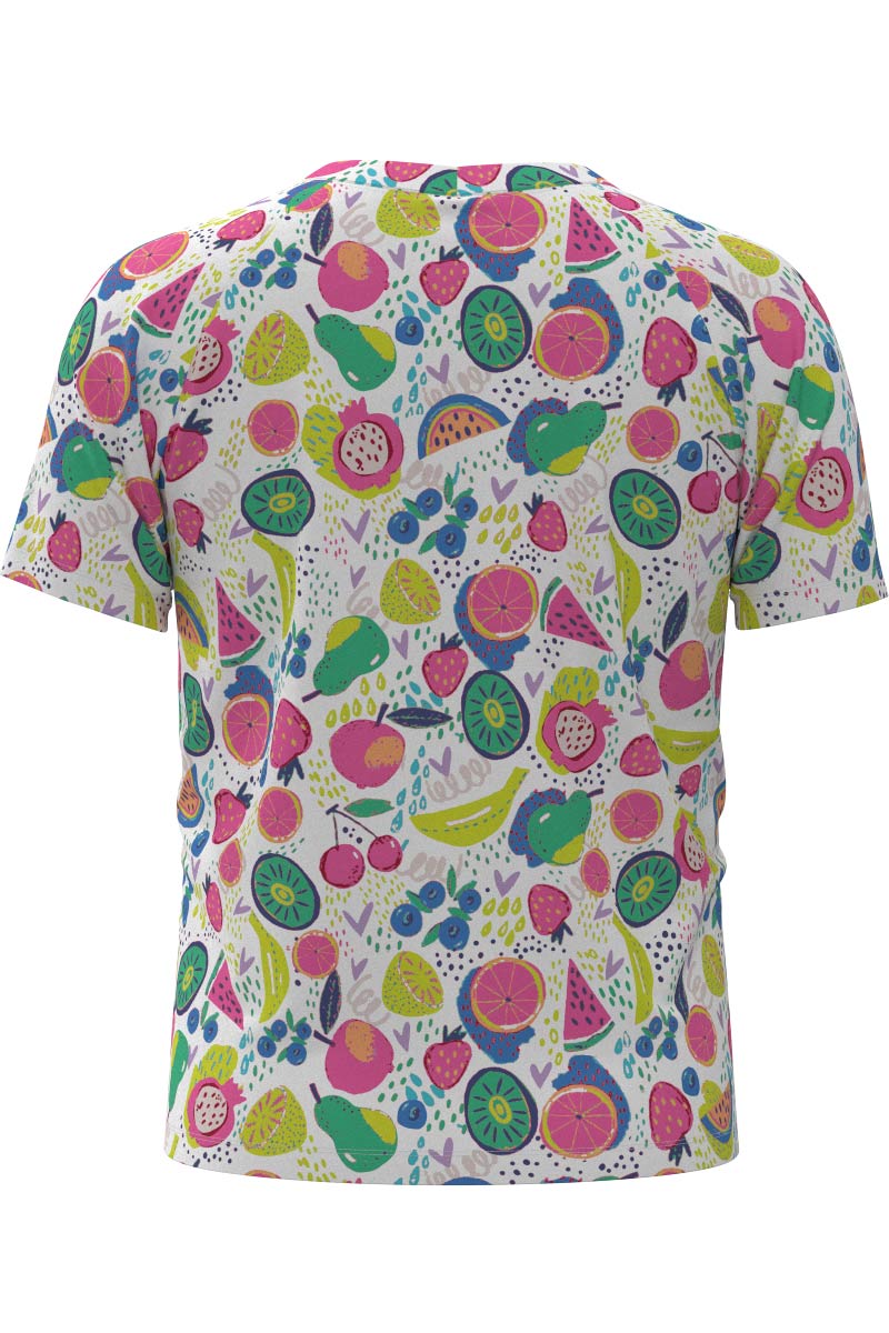 Kid's Sandshark Short Sleeve Surf Shirt | White Fruit Party - Image 5