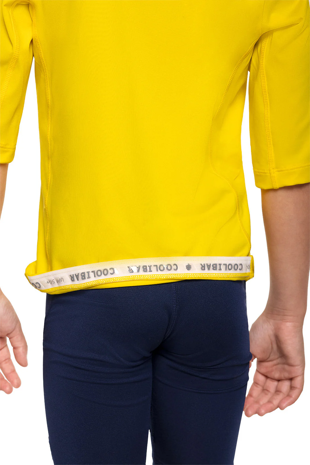 Kid's Sandshark Short Sleeve Surf Shirt | Bold Yellow - Image 4