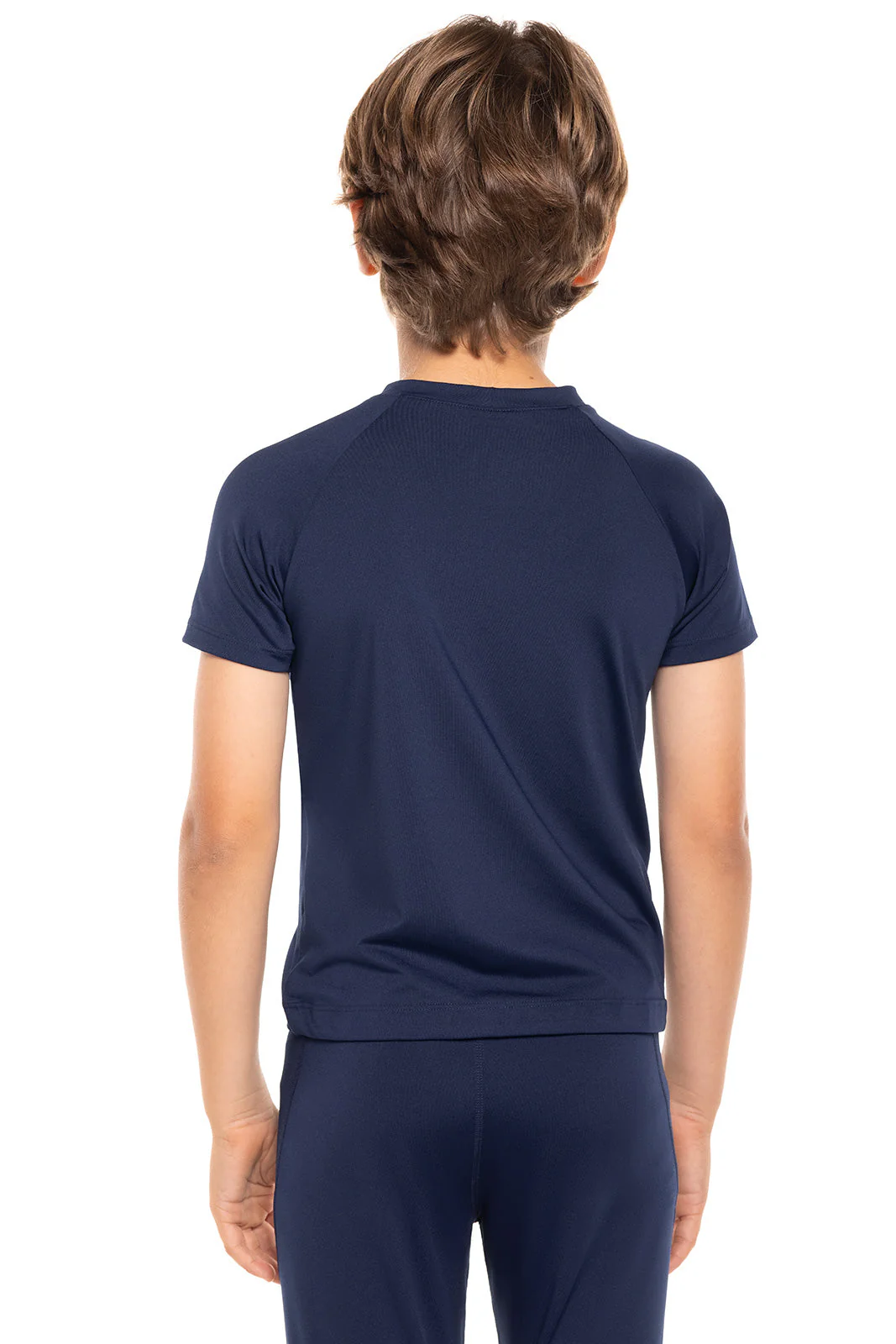 Kid's Sandshark Short Sleeve Surf Shirt | Navy - Image 3