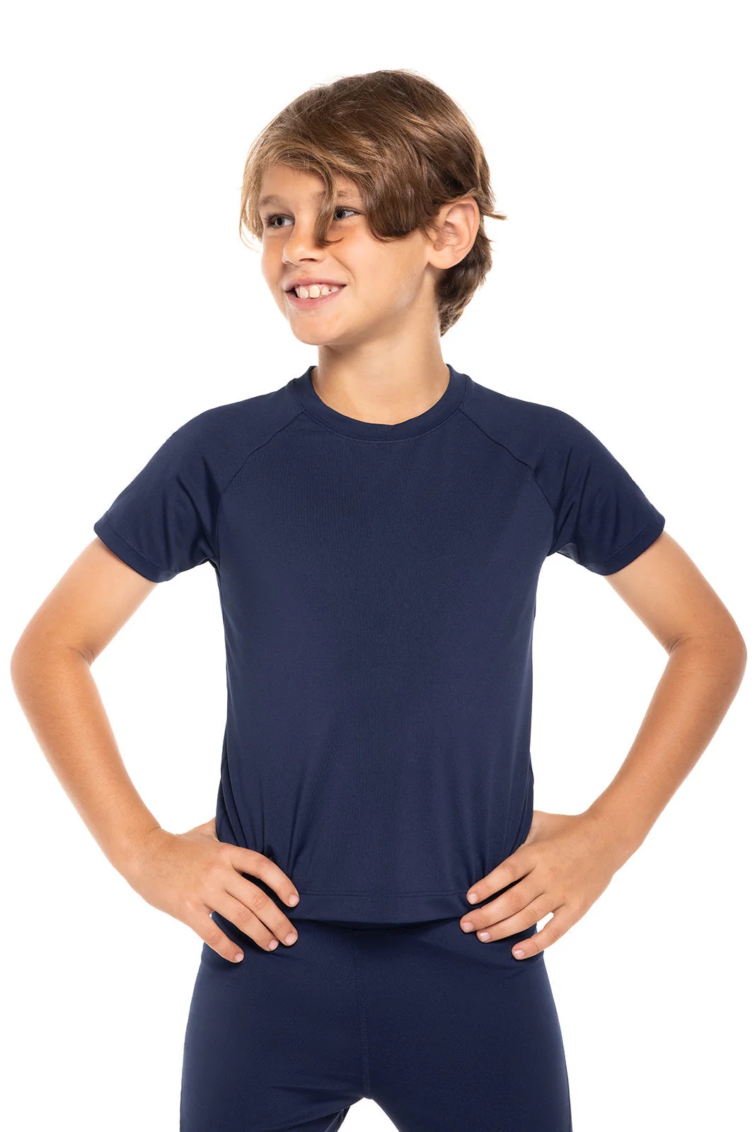 Kid's Sandshark Short Sleeve Surf Shirt | Navy - Image 5