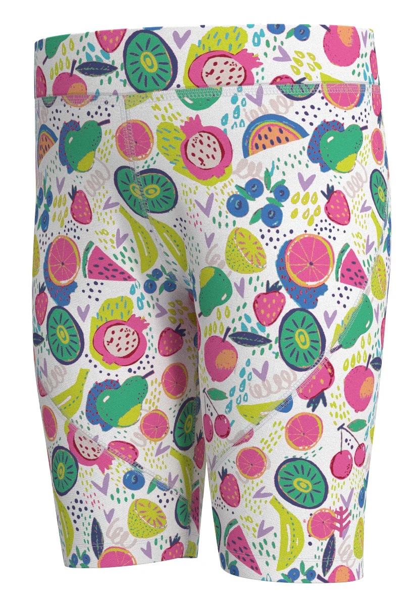 Kid's Wave Swim Shorts | White Fruit Party - Image 2