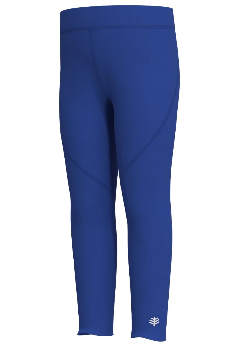 Kid's Wave Swim Tights | Baja Blue - Image 2