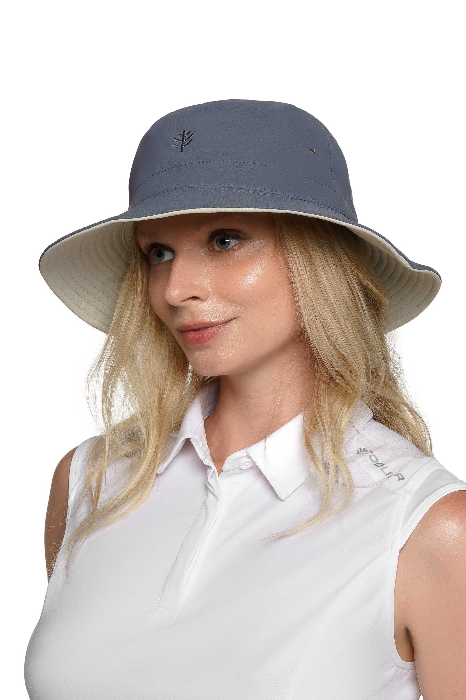 Unisex Landon Reversible Bucket Hat | Stone/Carbon - Image 4