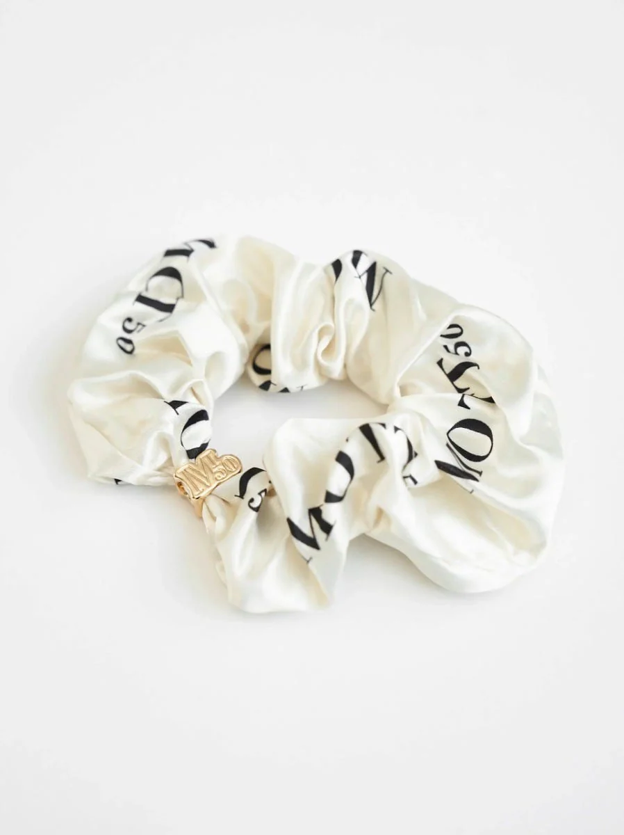 Women's Scrunchie | Cobalt/White Bandana Print - Image 3