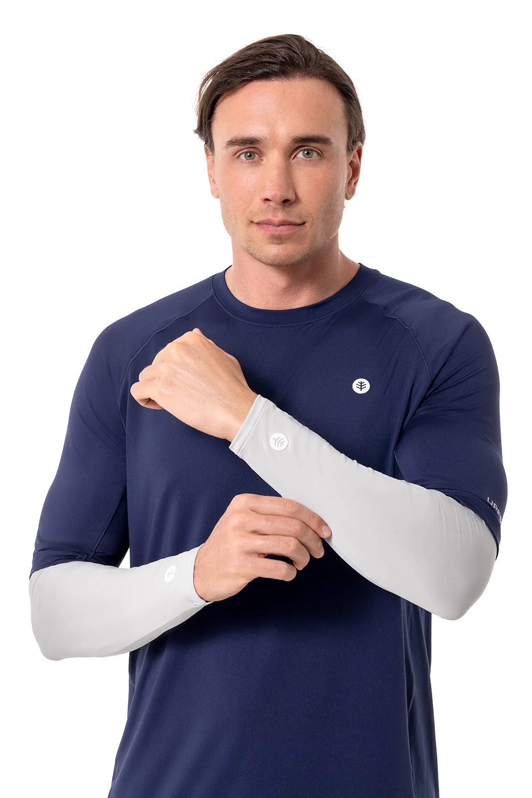 Men's MaxShield Performance Arm Sleeves | Sleek Grey - Image 2