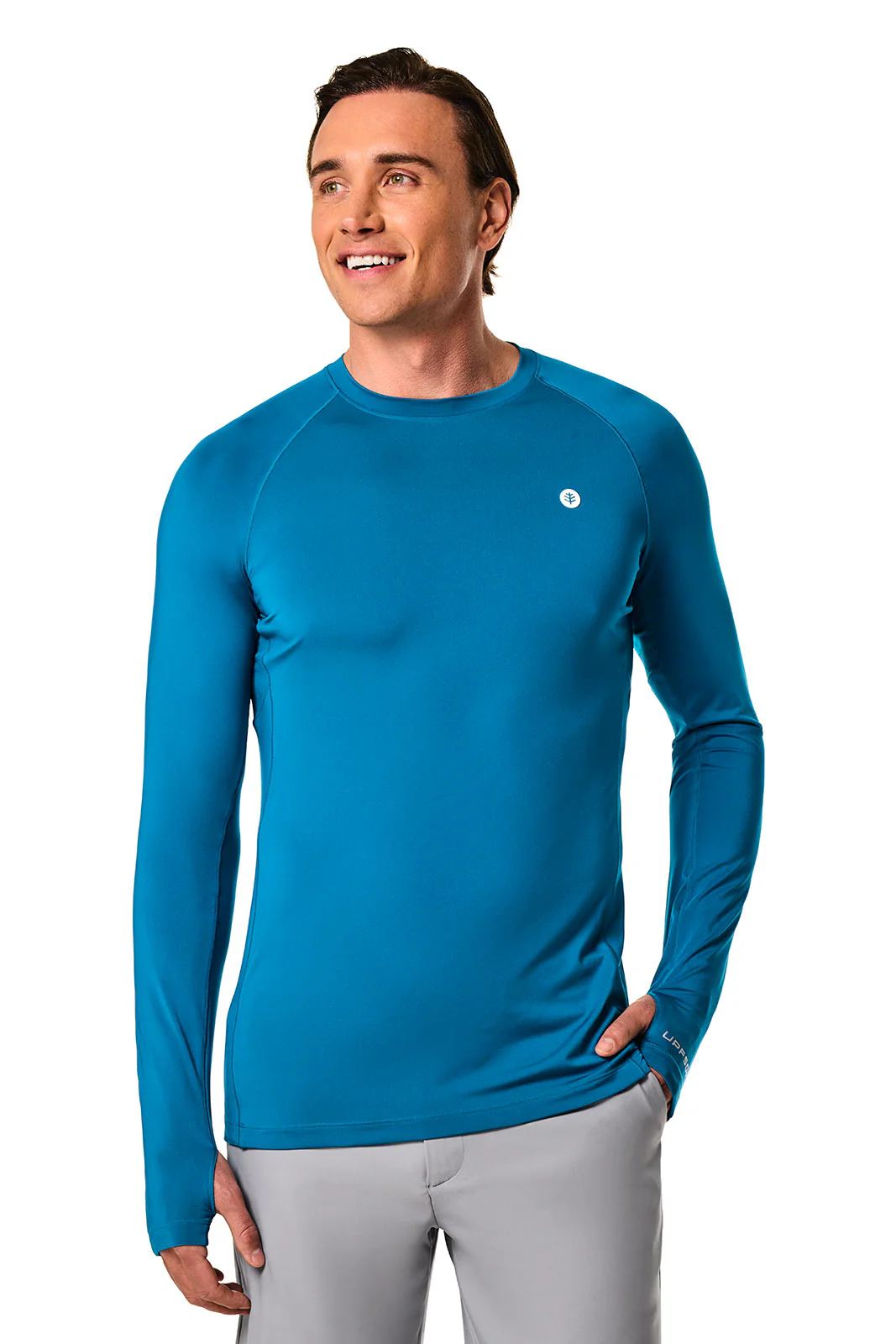 Men's Agility Long Sleeve Performance T-shirt | Bluejay - Image 2