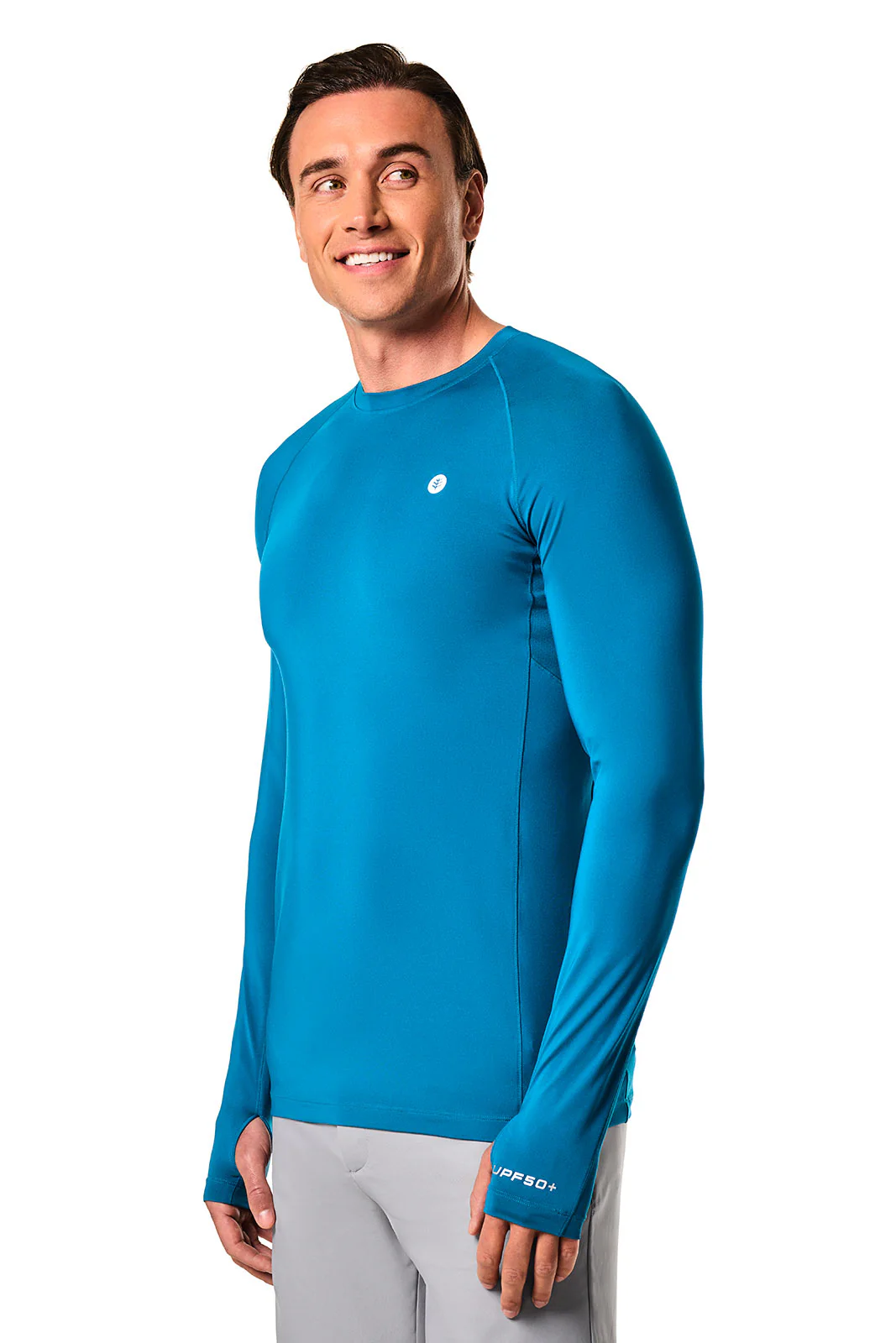 Men's Agility Long Sleeve Performance T-shirt | Bluejay - Image 3