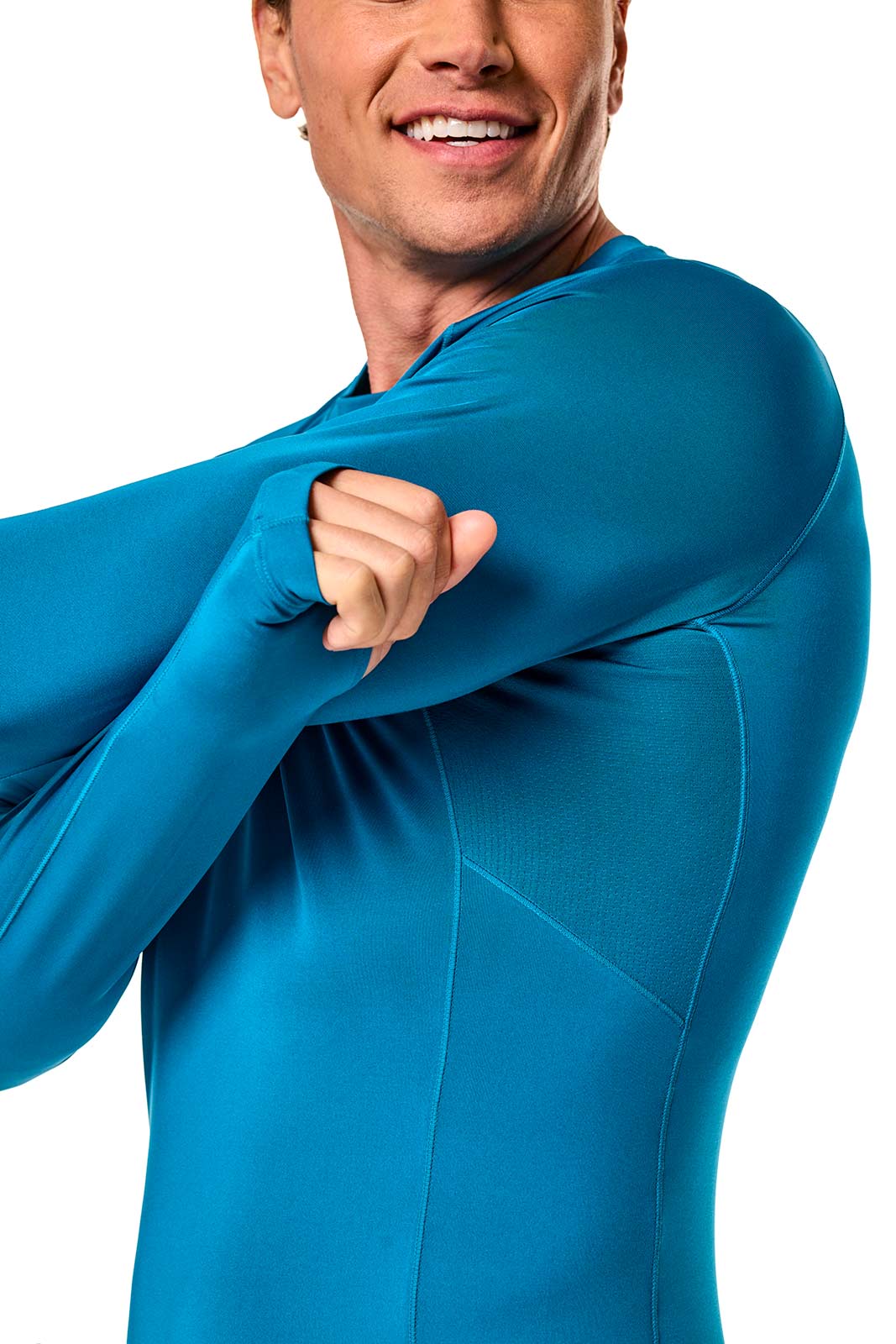 Men's Agility Long Sleeve Performance T-shirt | Bluejay - Image 7