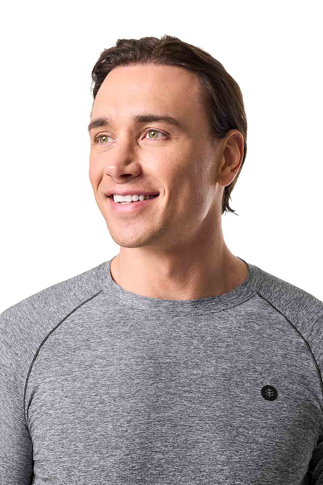 Men's Agility Long Sleeve Performance T-shirt | Charcoal Heather - Image 5