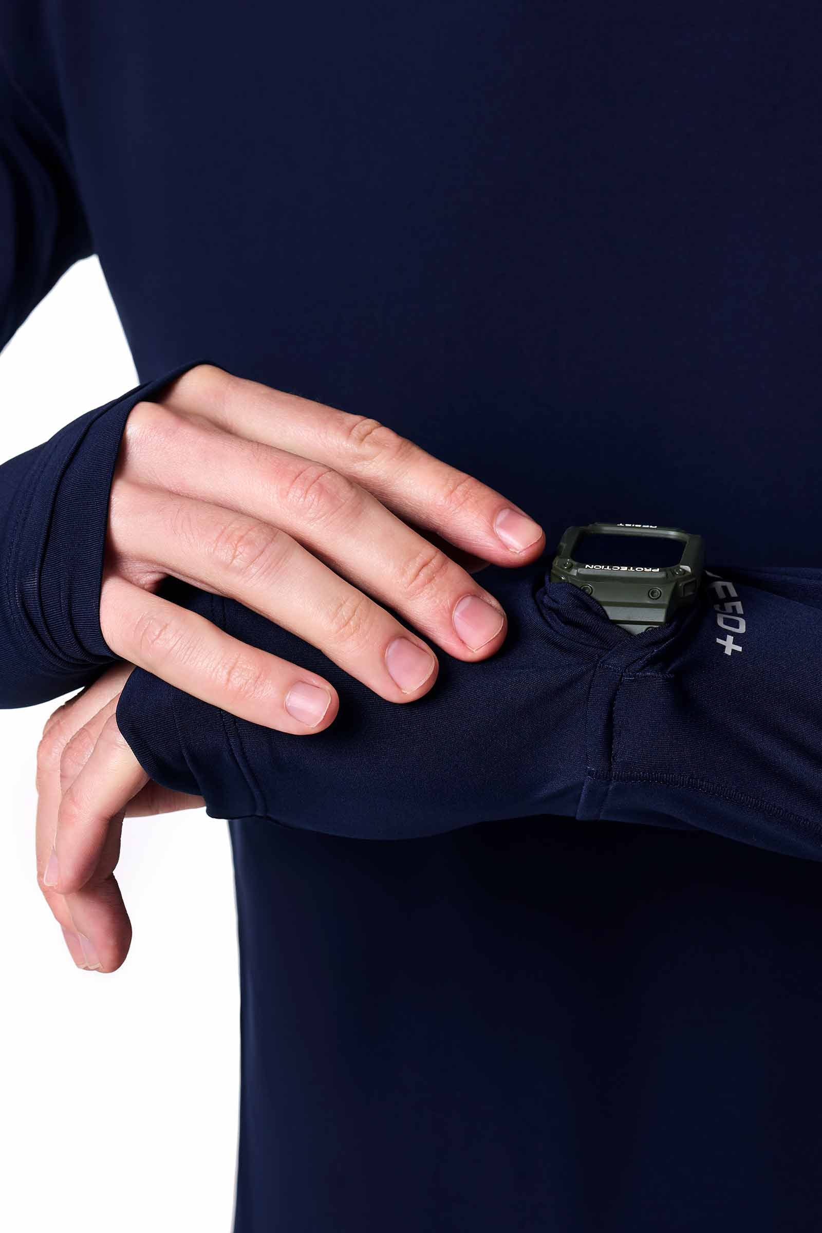 Men's Agility Performance Hoodie | Navy - Image 6
