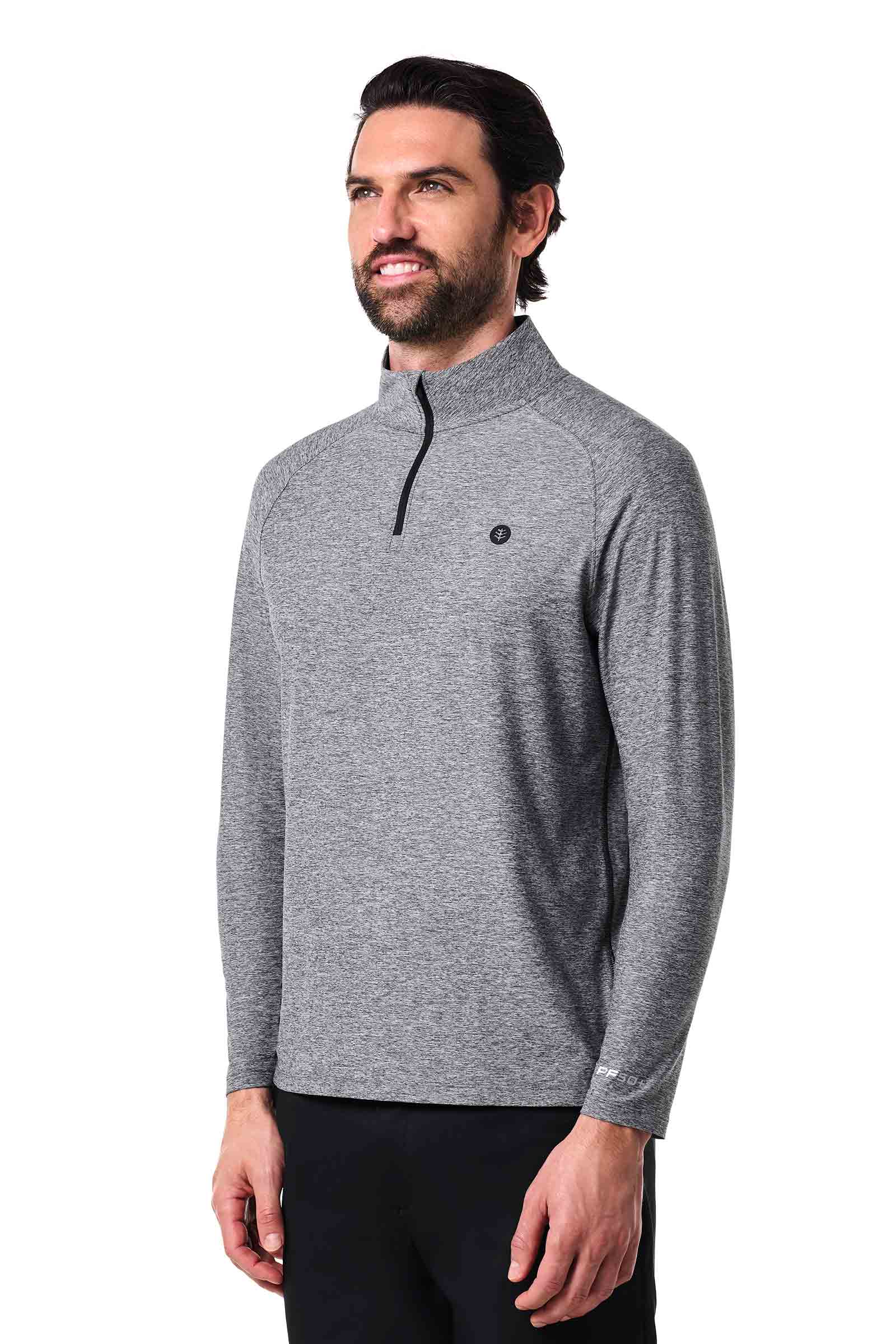 Men's Agility Performance Pullover | Charcoal Heather - Image 3