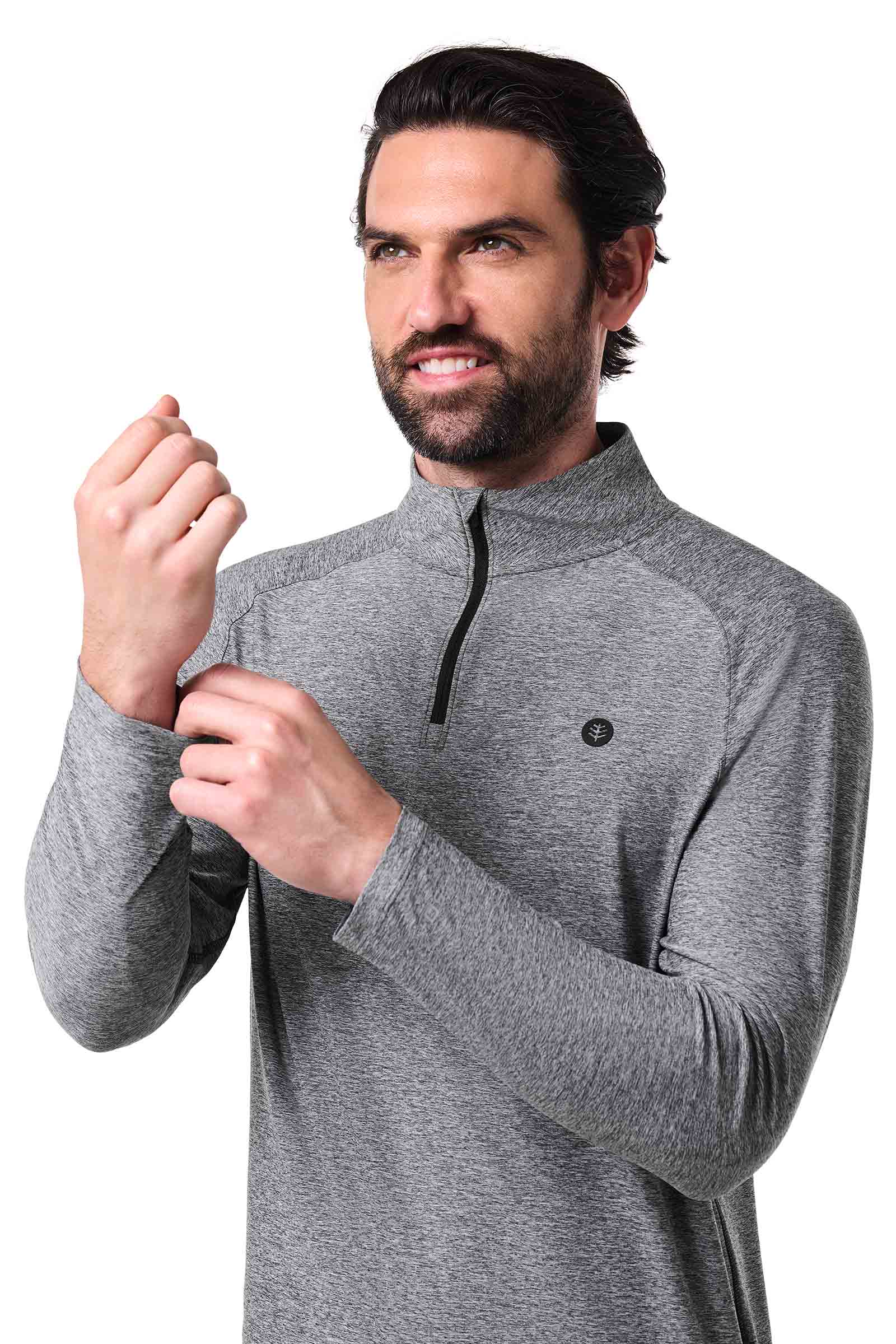 Men's Agility Performance Pullover | Charcoal Heather - Image 7