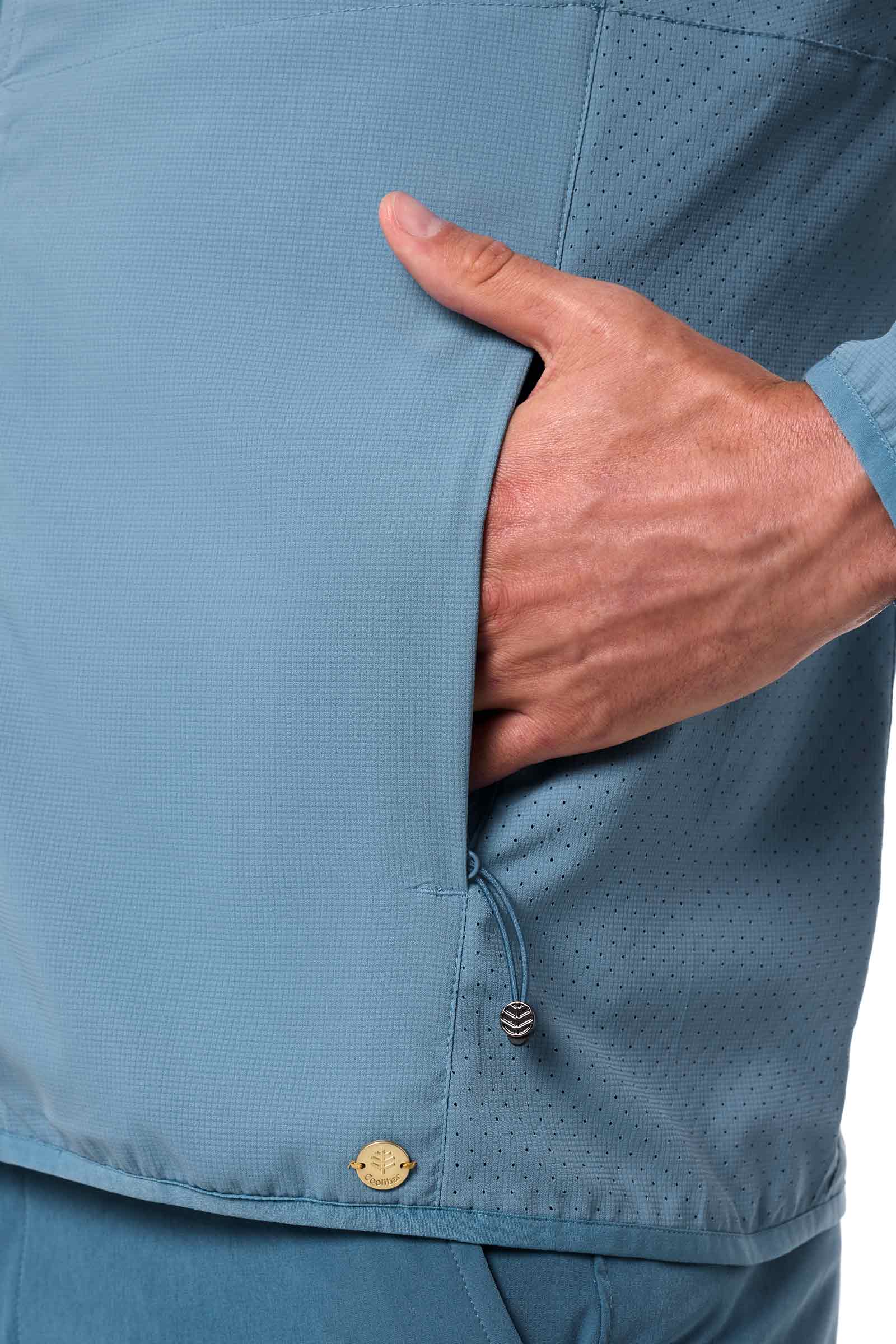 Men's Arcadian Packable Jacket | Blue Dusk - Image 8