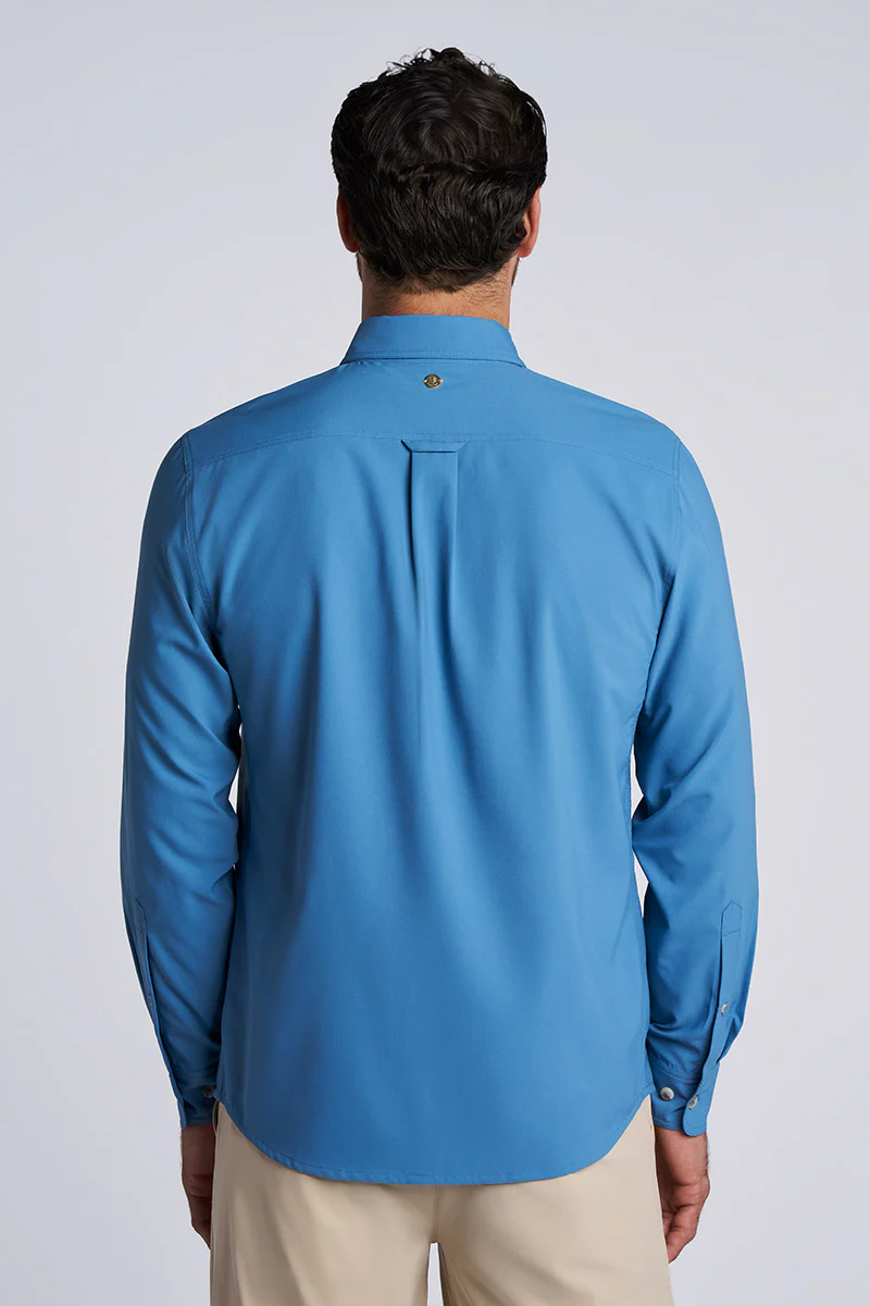 Men's Aricia Long Sleeve Shirt | Blue Dusk - Image 3