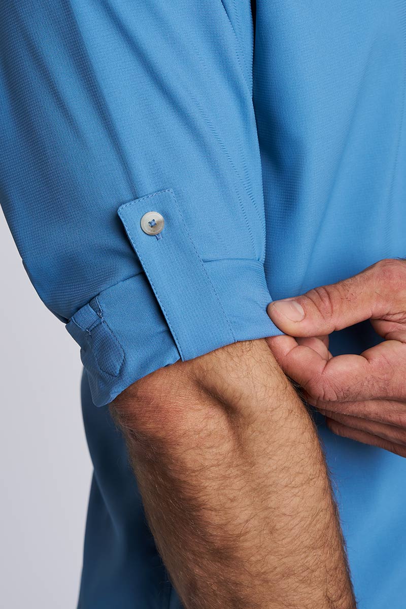 Men's Aricia Long Sleeve Shirt | Blue Dusk - Image 9