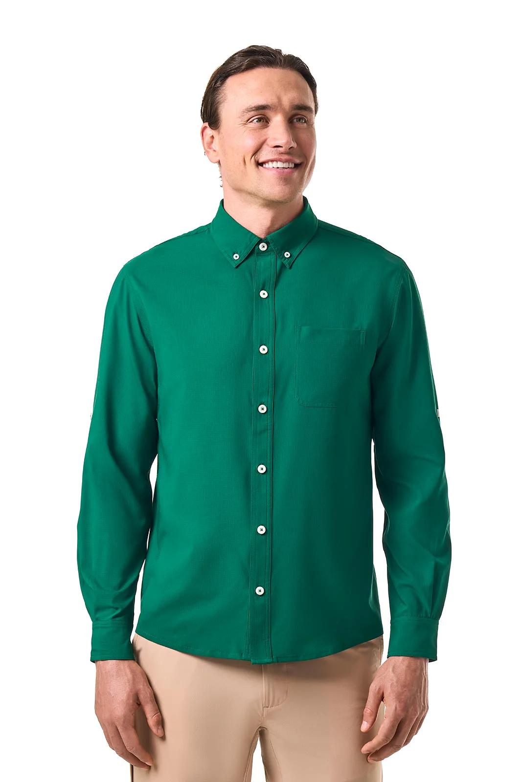 Men's Aricia Long Sleeve Shirt | Eden Green - Image 2