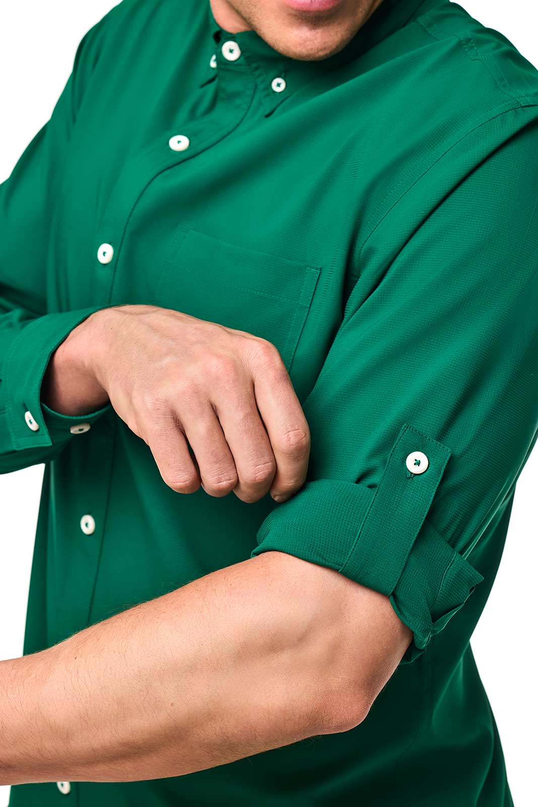 Men's Aricia Long Sleeve Shirt | Eden Green - Image 7