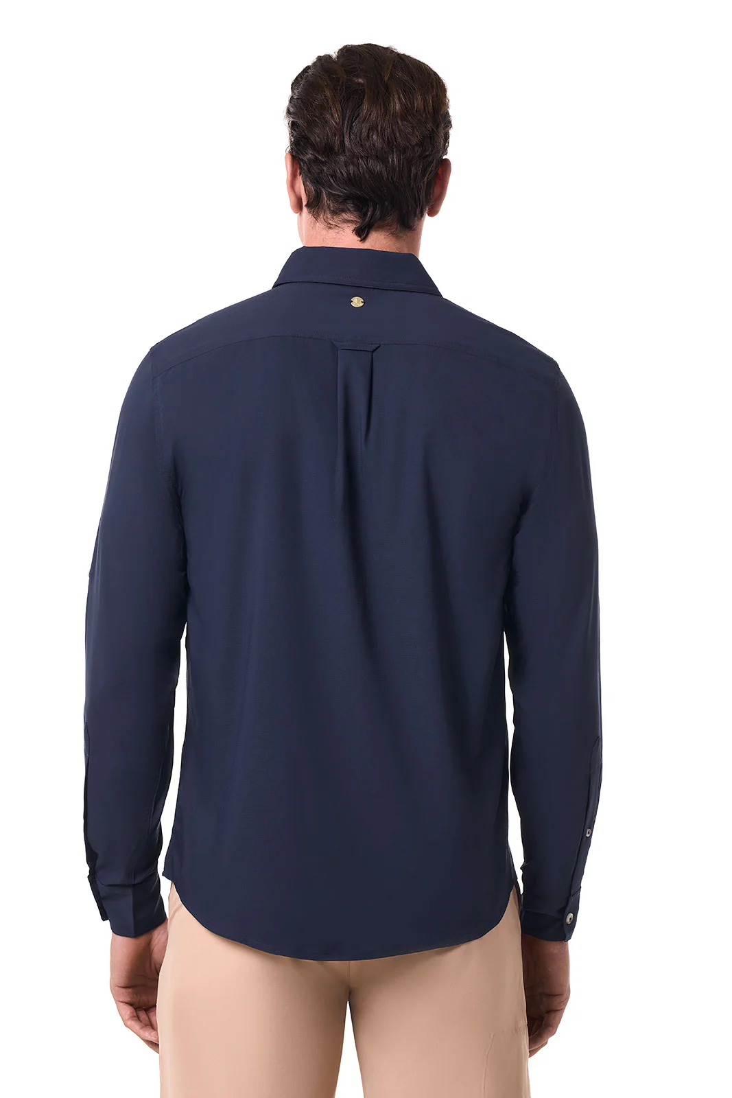 Men's Aricia Long Sleeve Shirt | Navy - Image 4