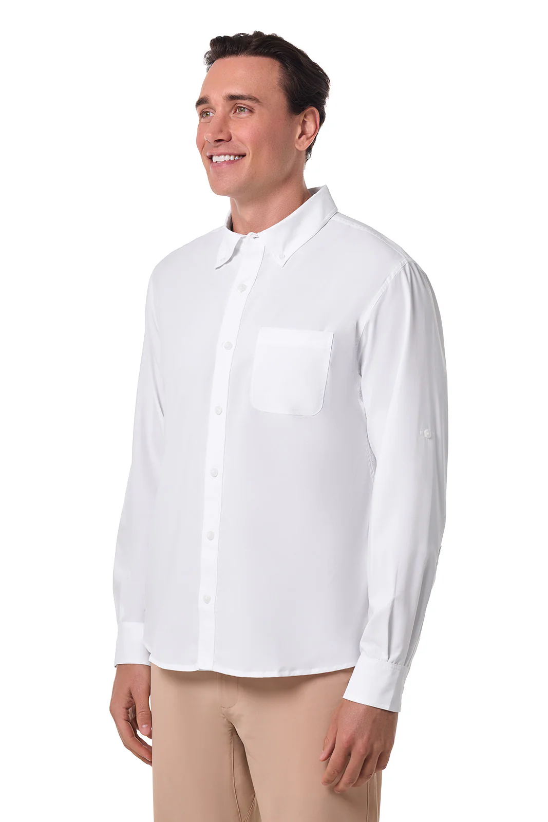 Men's Aricia Long Sleeve Shirt | White - Image 3